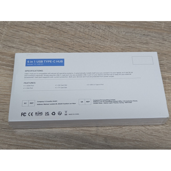 USB Type-C HUB 6-в-1