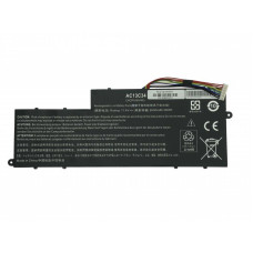 Акумуляторна батарея для ноутбука Acer AC13C34 Aspire E3-112 11.4V Black 2600mAh OEM