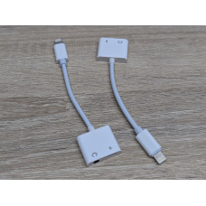 Новий Адаптер-розгалужувач Lightning Type-C 3.5 мм Jack 2шт