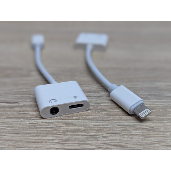 Новий Адаптер-розгалужувач Lightning Type-C 3.5 мм Jack 2шт