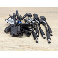 Перехідник живлення DC для ноутбуків HP, роз'єм 4.5/3.0 (pin inside) F - 7.4/5.1 (pin inside) M, кабель 20 см