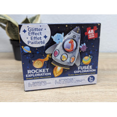 Новий Пазли Quokka«Rocket Exploration: Shaped Sparkly Dino Puzzles!»