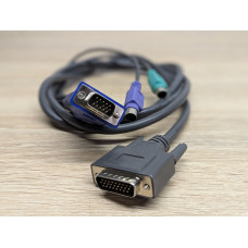Кабель KVM VGA/DVI та PS2