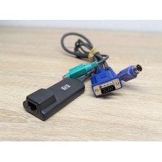 KVM кабель-адаптер HP RJ45 Video 2xPS2