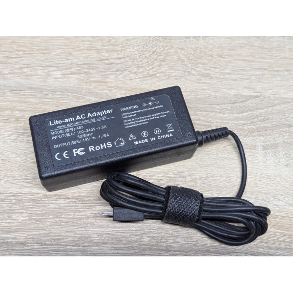Блок живлення Lite-am AS3,33W,19V,1.75A,Micro USB Type Special Connector Б/В