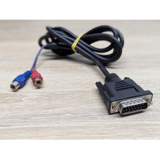 Кабель-перехідник VGA DE-15(M) на 2xRCA