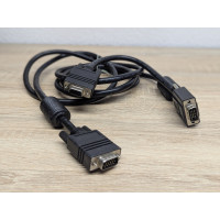 Б/У Кабель перехідник VGA 3x((мама-папа)