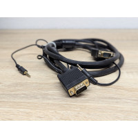 Б/У Кабель 2 VGA + 2 аудіо 3,5 мм