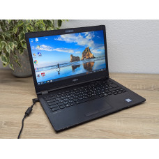 Уцінка:БЕЗ АКБ!Ноутбук Б/В Fujitsu U748: 14 Full HD,Intel Core i5-7300U,8 GB DDR4,SSD 128Gb
